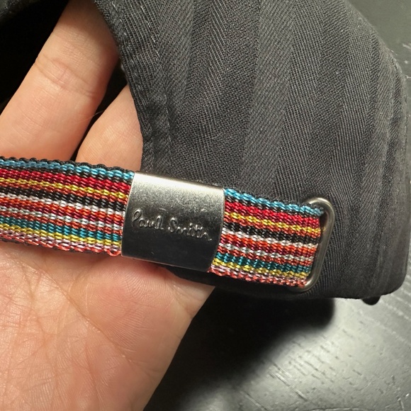 unisex Paul Smith Black Shadow Stripe Cap - Picture 5 of 8